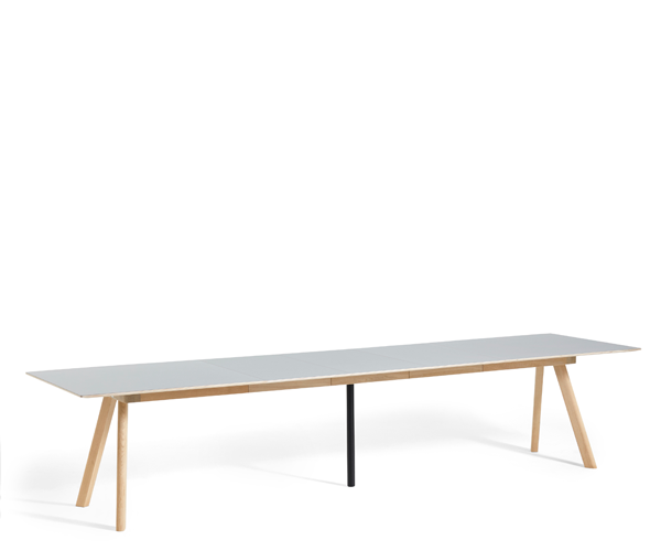 HAY CPH 30 Udtræksbord - 250-450x90cm. - Eg Matlak - Linolium - Off White