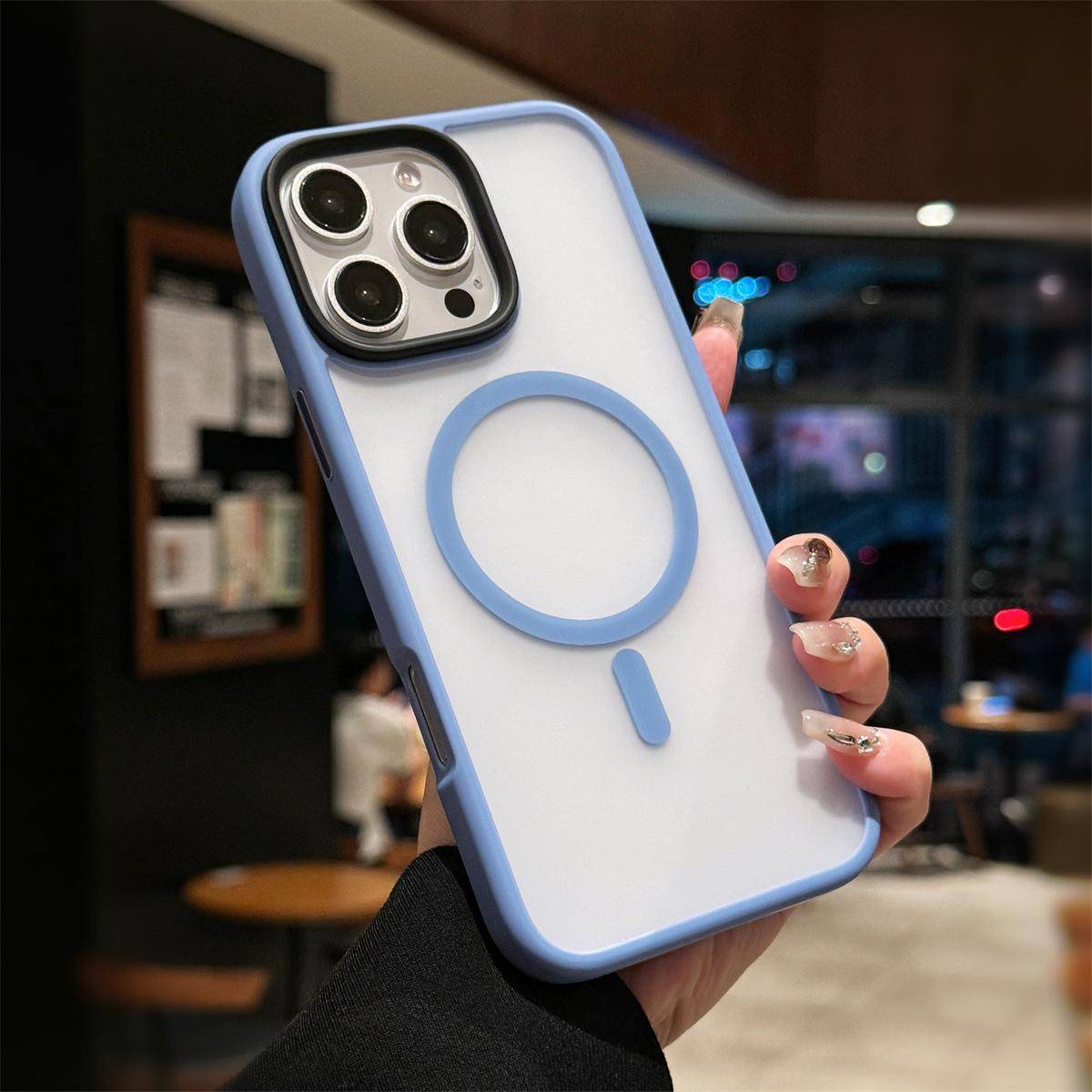 Applicable To Apple 16 Mobile Phone Case IPhone 15 ProMax Anti-fall Magsafe Magnetic Suction 13 Apple 16Plus