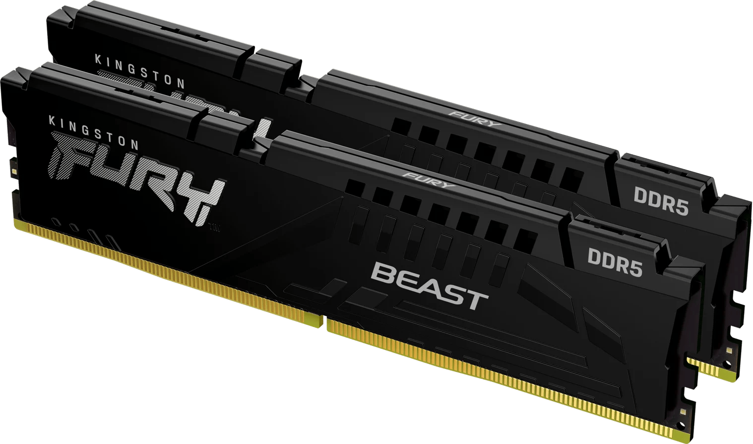 Kingston 32GB (2x16GB) DDR5 6000MHz CL30 FURY Beast Svart AMD EXPO/XMP 3.0