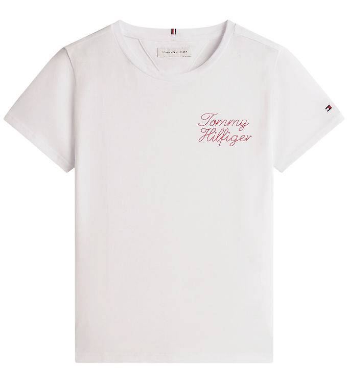 Tommy Hilfiger T-shirt - Vit - Tommy Hilfiger - 3 år (98) - T-shirt