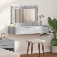 vidaXL Smyckebord med låda Grå 100 x 40 x 70 cm Konstruerat trä