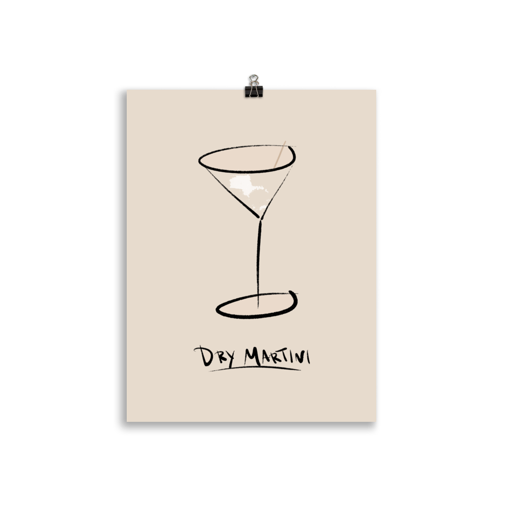 The Painted Dry Martini Poster (30x40 cm)