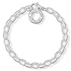Thomas Sabo Damen-Charm-Armband incl. Love-Charm Charm Club 925er Sterlingsilber Breite: 0.6 cm X0032-001-12-S