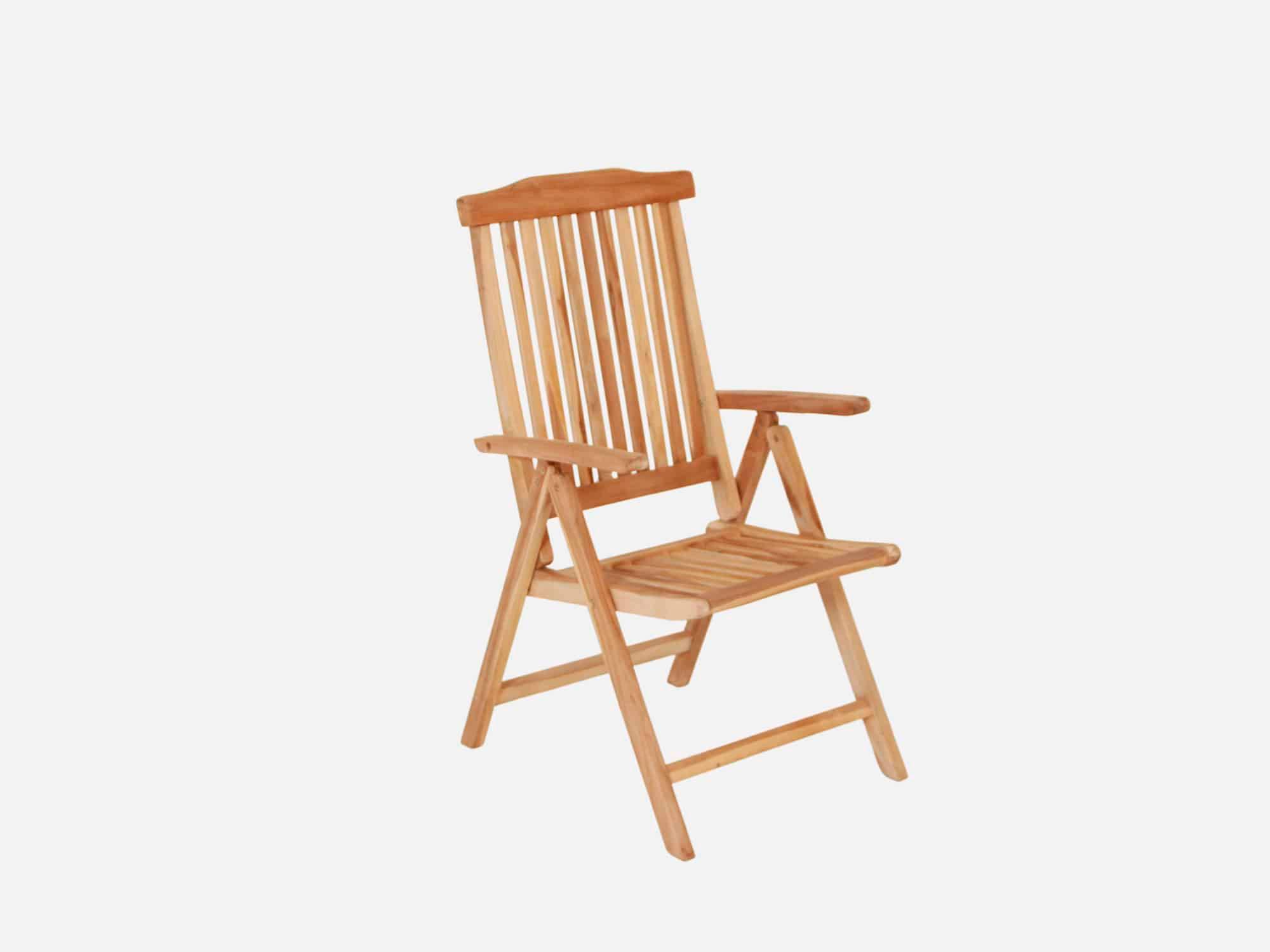 Positionsstol Luksus teak Bonto