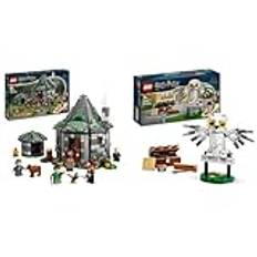 LEGO Harry Potter Hagrids Hütte: EIN unerwarteter Besuch Set mit 5 Mini-Figuren und 2 Tierfiguren & Harry Potter Hedwig im Ligusterweg 4 Set mit Spielzeug-Eule für Kinder