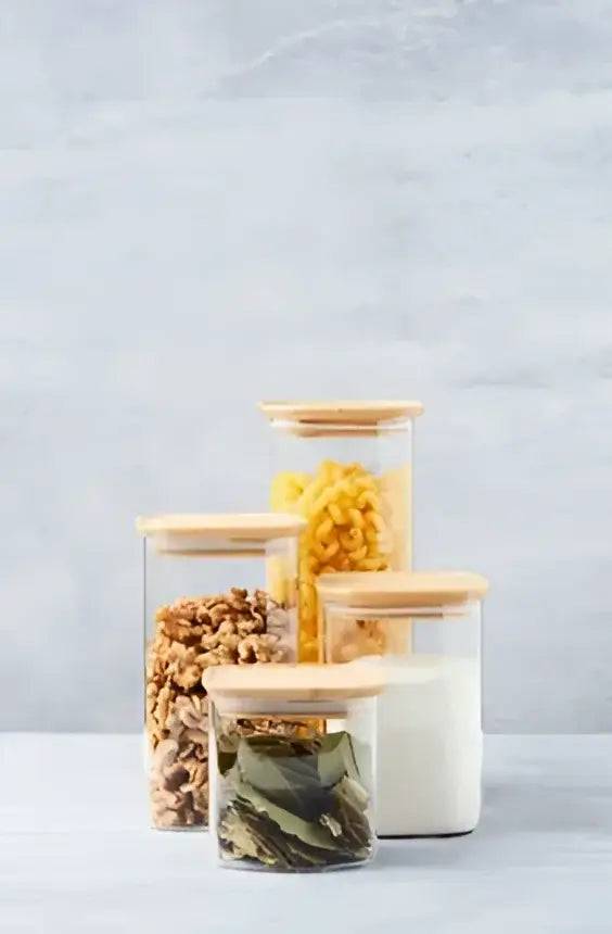 Glass Jar with Bamboo Lid