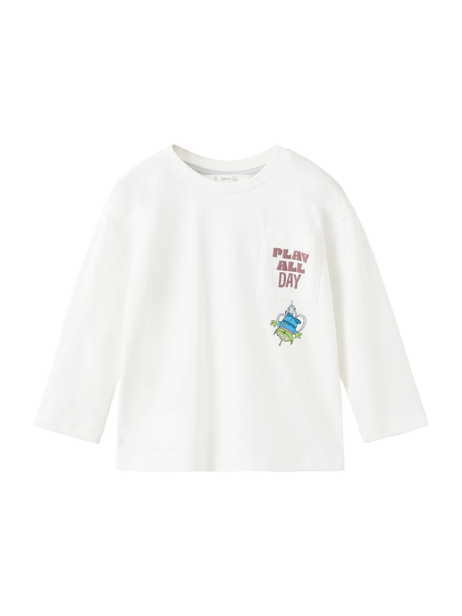 MANGO KIDS Shirts 'TOYBUZZ'  lyseblå / kiwi / bordeaux / offwhite
