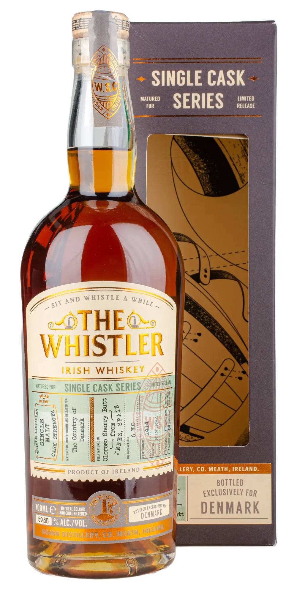 The Whistler - 6 Years Old Single Malt Irish Whiskey 59,55% - Triple Distilled (Oloroso Sherry Butt).