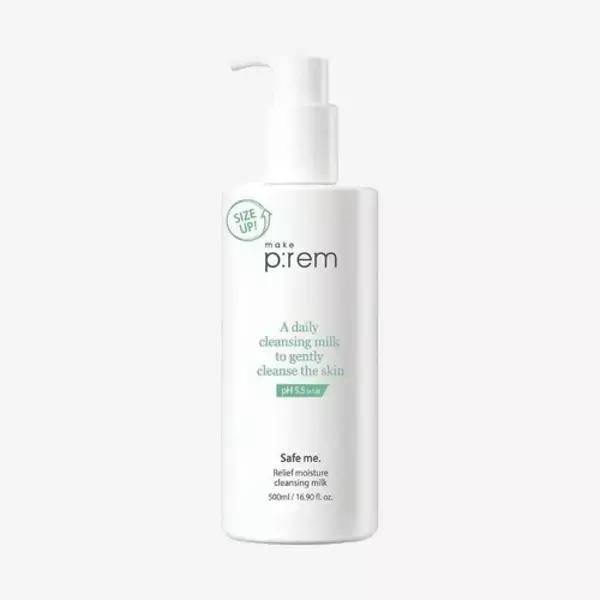 Make P:REM Safe Me Relief Moisture Cleansing Milk 500ml Effective cleansing for sensitive skin