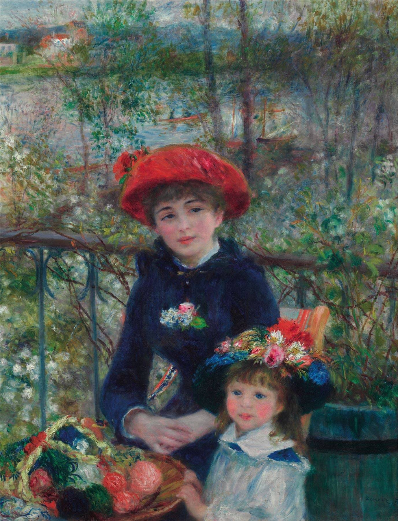 Two Sisters, on the Terrace - Pierre-Auguste Renoir 1000 or 500 Piece Jigsaw Puzzle - 500