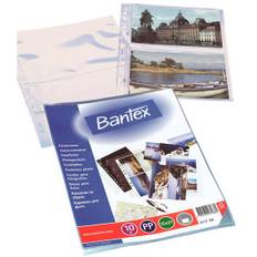 10 x Bantex fotolomme t/4 fotos A4 15x21cm 100my glasklar 10stk