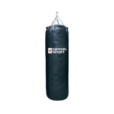 boxing bag With fill - Nippon Sport - 'Club' - Black - 34kg - 120cm