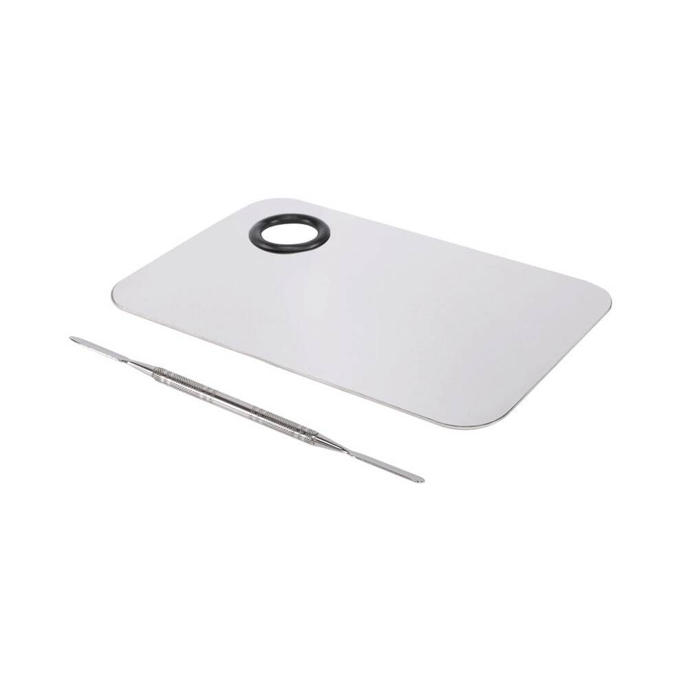 Professional Makeup Palette Tray Mixed Make Stainless Steel Liquid Foundation Palette Watercolor Art Makeup Tools