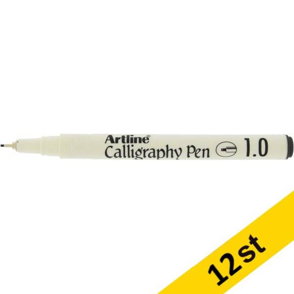 Kalligrafipenna 1.0mm | Artline 241 | svart | 12st