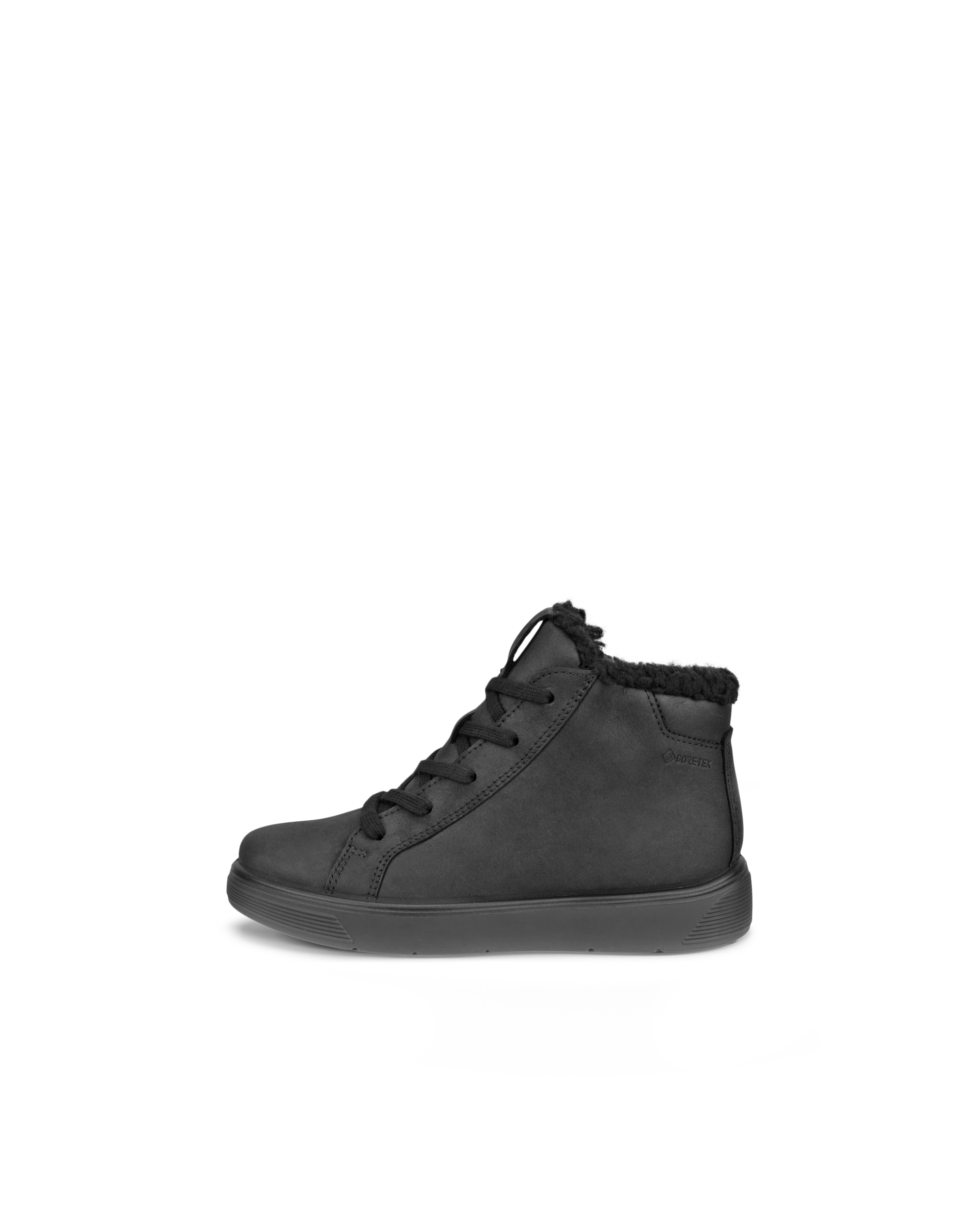ECCO STREET TRAY - Gore-Tex sko i nubuck til børn - Sort - 32- Gore-Tex