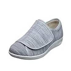 Sommarskor unisex promenadskor, ventilerande träningsskor män kvinnor sportskor slip-on sneakers män kvinnor fritidsskor vintage platta skor trekking skor för sommar, b, 38 EU