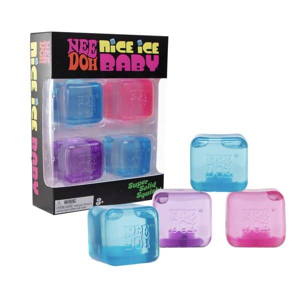Needoh Nice Cube Stressbold & Sanselegetøj 4 dele