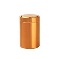 Te Trälåda, Mini Portable Titanium Legering Tea Caddy med lock Tieguanyin Förseglad förvaringstank Resor Teboxar Teburkar Kryddburkar