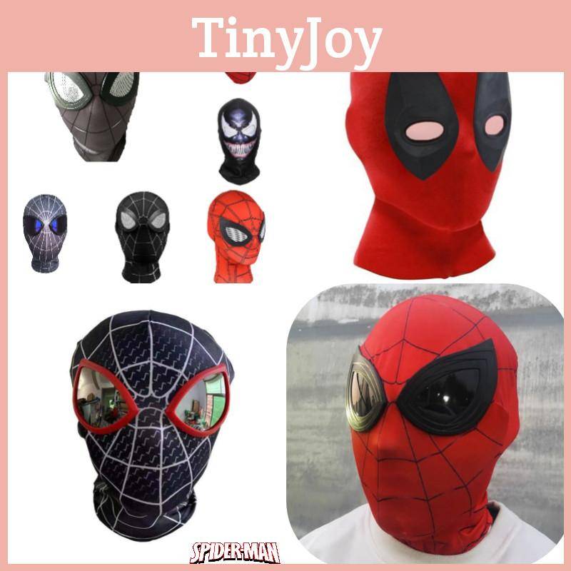 Spider-man Halloween-kostym för barn och vuxna Rolig Spiderman-mask Huvudbonad cm