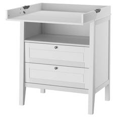 IKEA - SUNDVIK puslebord/kommode, grå