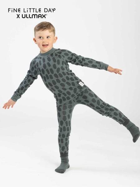 Mossa Merino Warm Set Kids - Grön (90)
