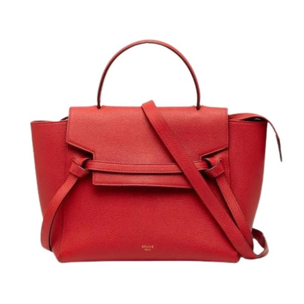 Celine Vintage Pre-owned Bæltetaske - Vintage - Dame - Rød - ONE SIZE - Uld