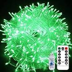 LED Julbelysning, 10m 80LED Christmas Tree Lights Outdoor Fairy Christmas String Lights med fjärrkontroll Fairy Twinkle Lights Tree String Lights USB (Grön)