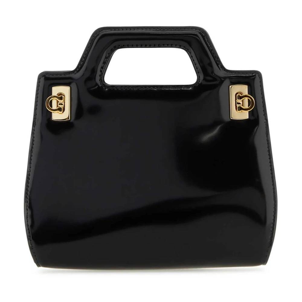 Ferragamo Mini Wanda Håndtaske - Tasker - Dame - Sort - ONE SIZE - Uld