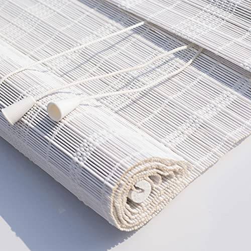 Naturlig rullgardin i bambu, insynsskyddat staket, balkong, trädgård (80 x 180 cm, B)