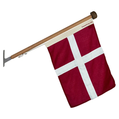 Langkilde & Søn Lyx Fasadstolpe i Ek med Dannebrog