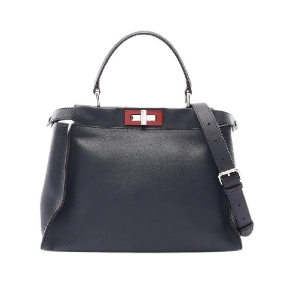 Fendi Vintage - Pre-owned Peekaboo Läder 2way Handväska Vintage - Dam - ONE Size - Läder