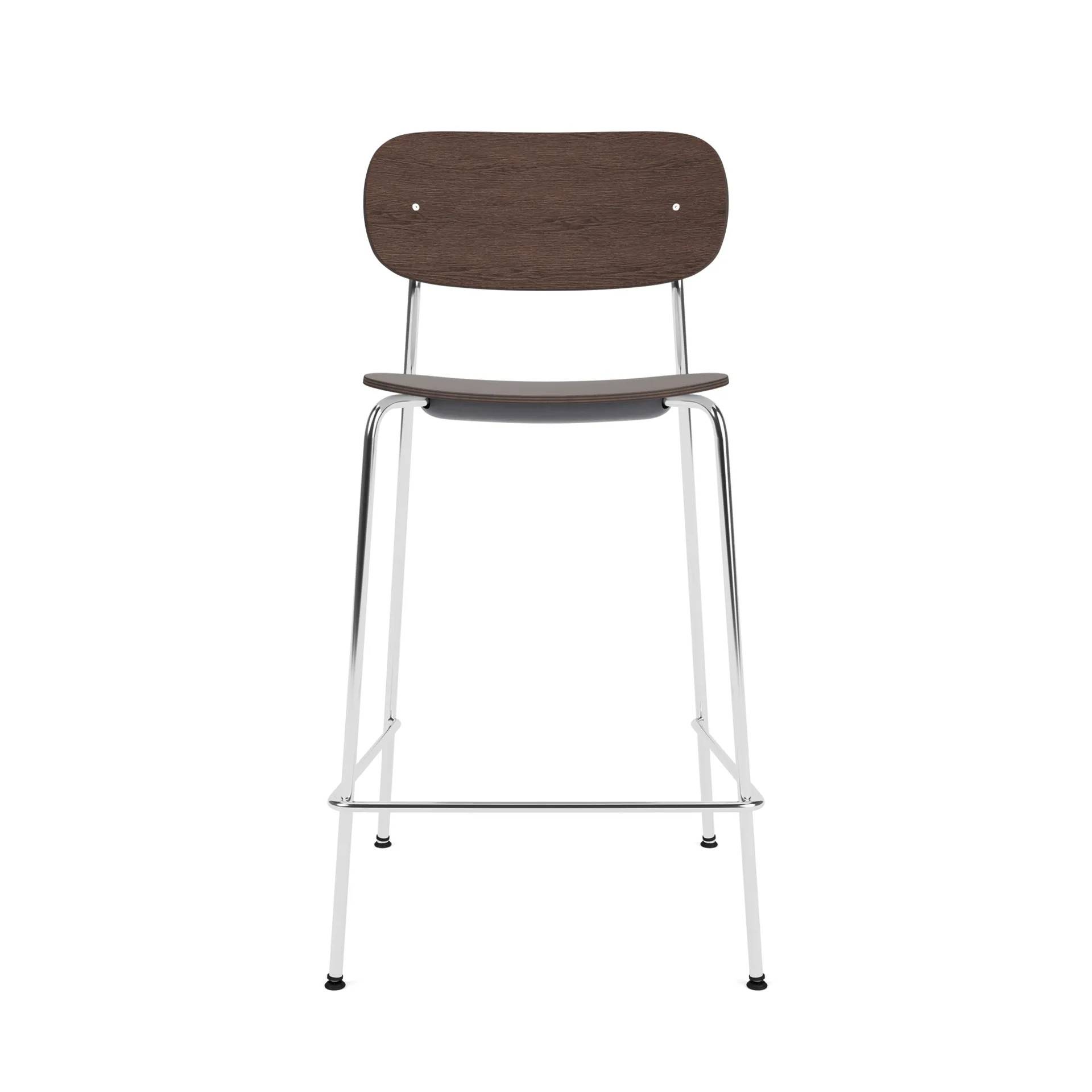 Audo Copenhagen Co Bar Chair barstol Mörkbetsad ek-kromat stål, 65 cm
