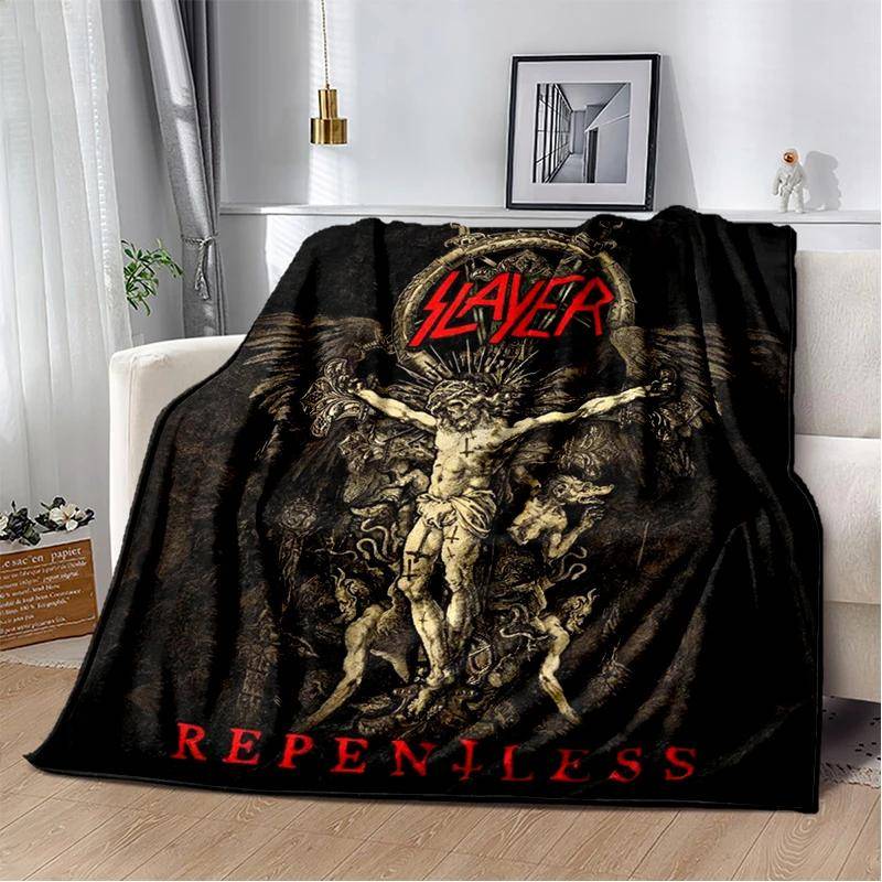 29 Style Slayer Tungmetall Rockband Skylt Filt, Mjuk Pläd för Hem Sovrum Säng Soffa Reseöverdrag Barnpresent