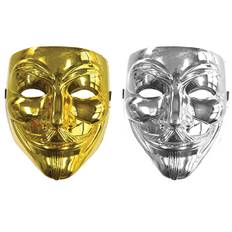 Vendetta Anonymous maske i Metallic guld