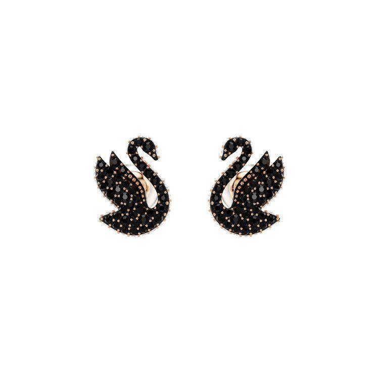 Swarovski Swan Pattern Earrings Women earrings Black 5684608 Box (Random Color)
