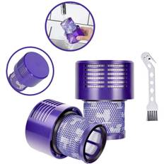 2-pak Filter til Dyson V10 SV12 Serie, Motorhead Ledningsfri Støvsuger Udskift DY-969082-01, V10 Filter Kompatibel med Dyson Cyclone V10 Absolut