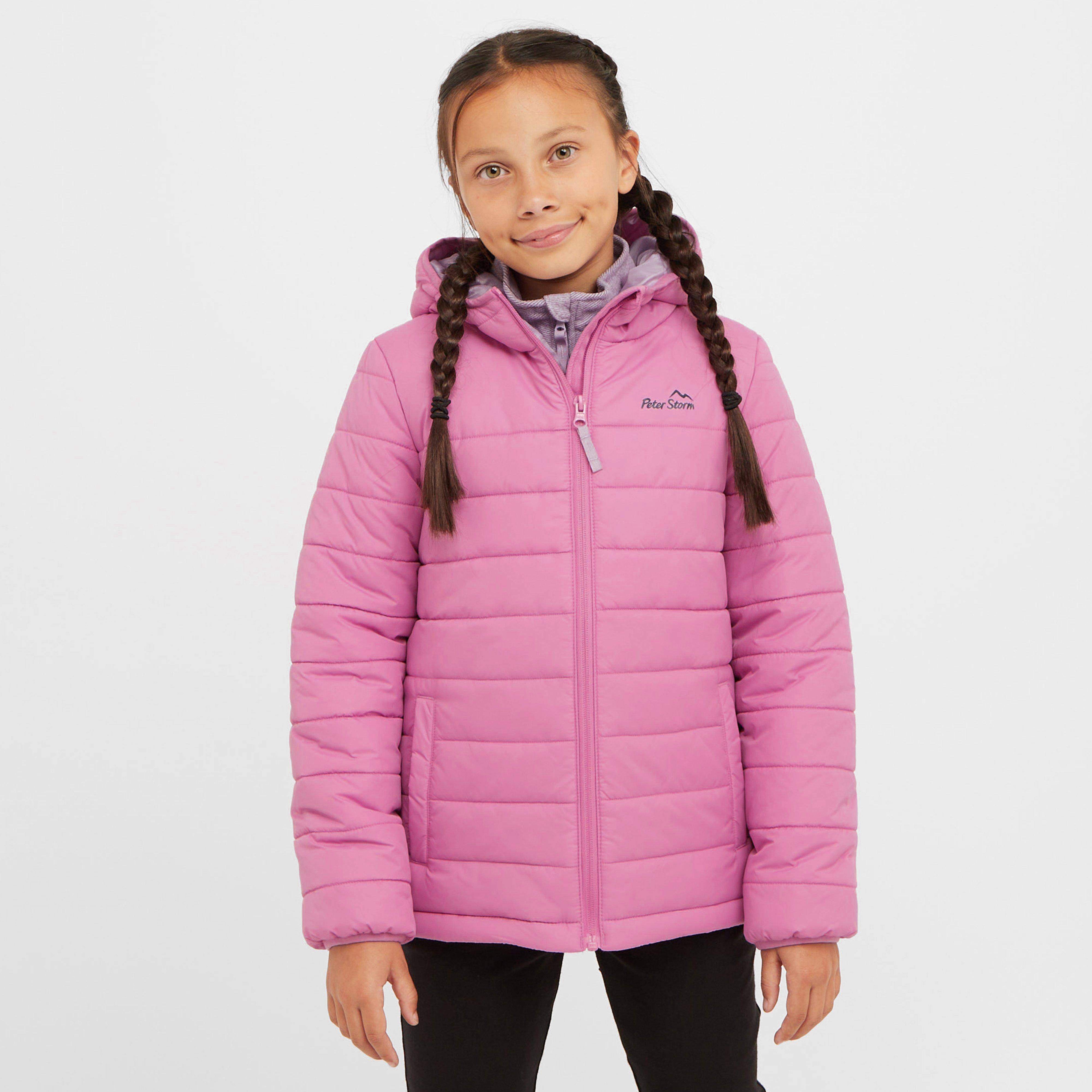 Peter Storm Kids' Blisco III Hooded Jacket, Pink