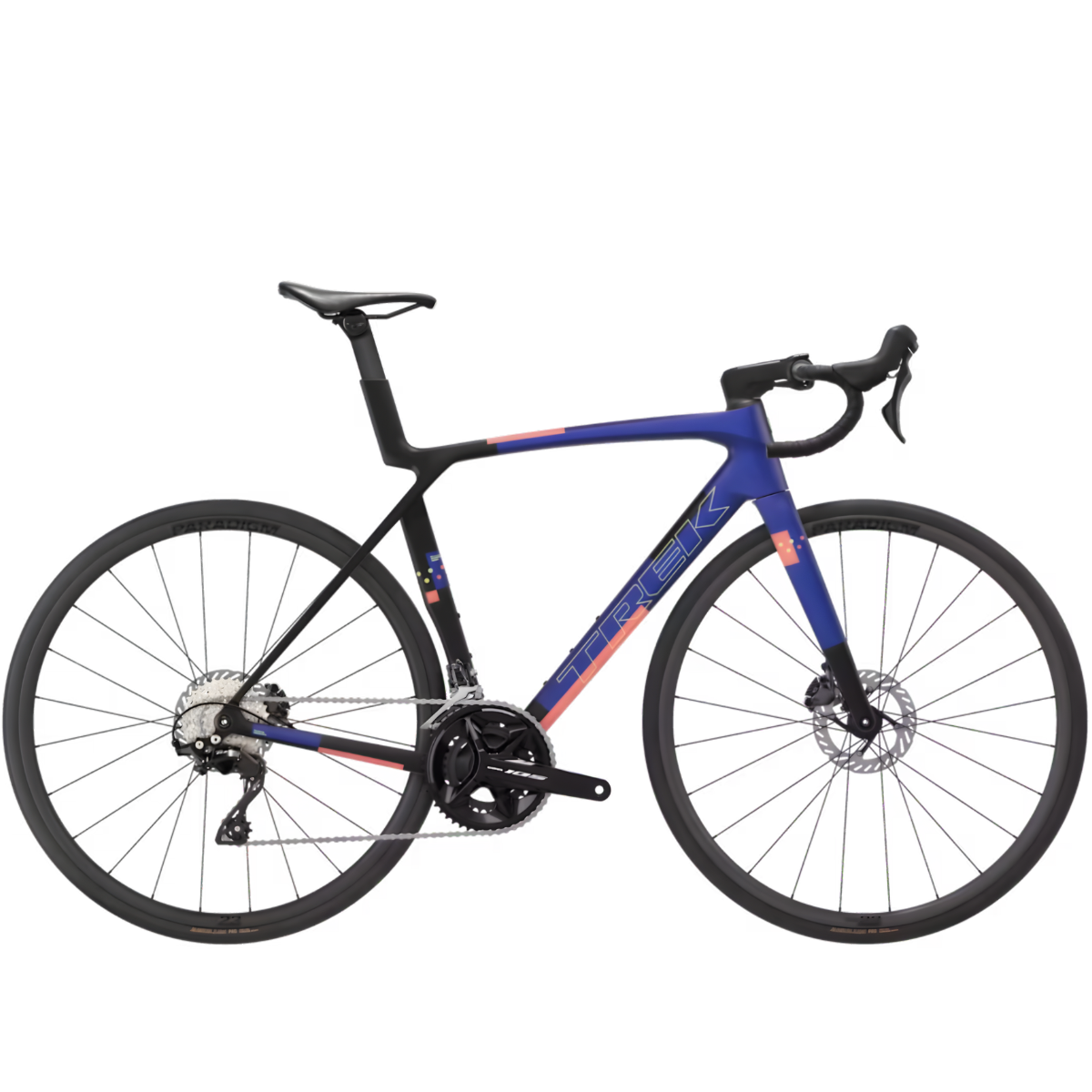 Trek Madone SL 5 Gen 8 - 2027 - Matte Cobalt Blue/Trek Black/Living Coral - S - Cykel