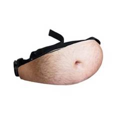 Men Graphic Waist Bag Fake Beer Belly Waist Pack Fanny Pack Chest Bag College Bag Multi-Functional Winter Bum Bag Purse Bag Student Multi-Functional O - Khaki - one-size
