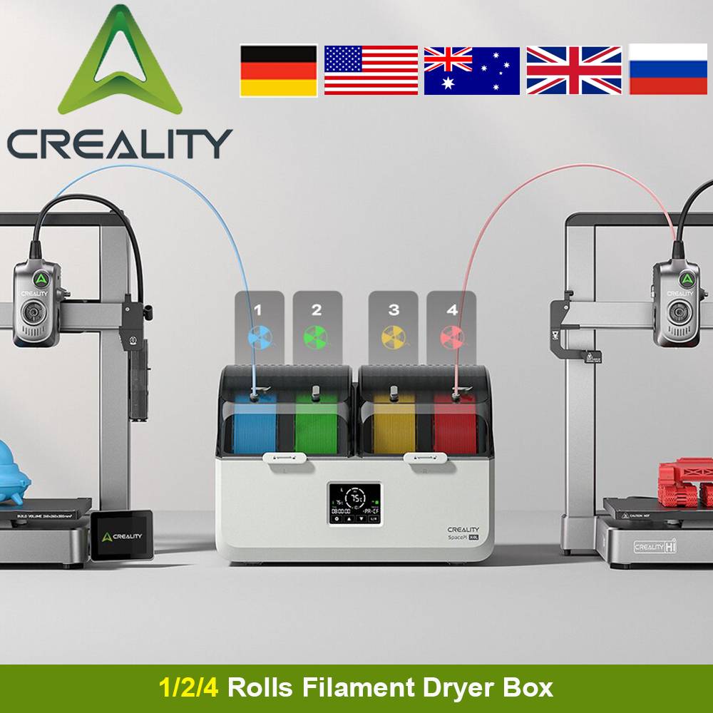 Creality Filament Dryer Box Space Pi V2 Space π X4 X4L V2 Plus 3D Printer Material Dehydrator Heating 0-48h Adjustable 45℃-85℃