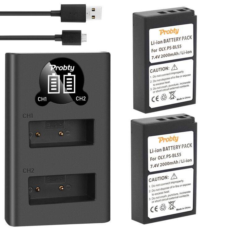2000 mah bls -5 bls 5 bls -50 bls 50 batteri eller led usb laddare för olympus pen e -pl2 e-pl5 e-pl6 e-pl7 e-pm2 om- d e -m10 e-m10 ii