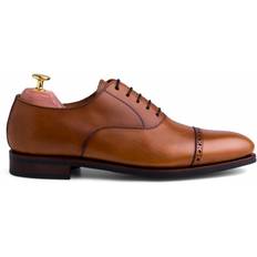 Skolyx lysebrune brogue cap toe Oxfords