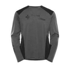 Hunter Merino Fusion Jersey Herr, Stone Grey, M