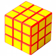 ZePuzzles Blanker Cube Red