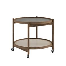Bølling Tray Table 60 cm - Fumed Oak/Stone