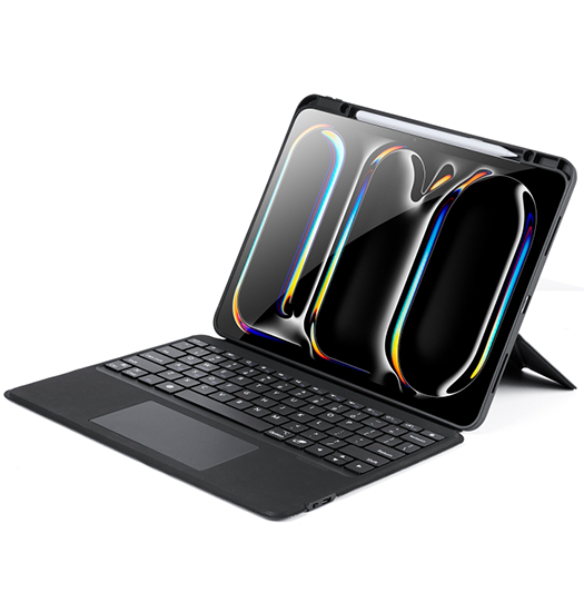 iPad Air 13" (2024/2025/2026) - Bluetooth tastatur-cover – Sort – DUX DUCIS™