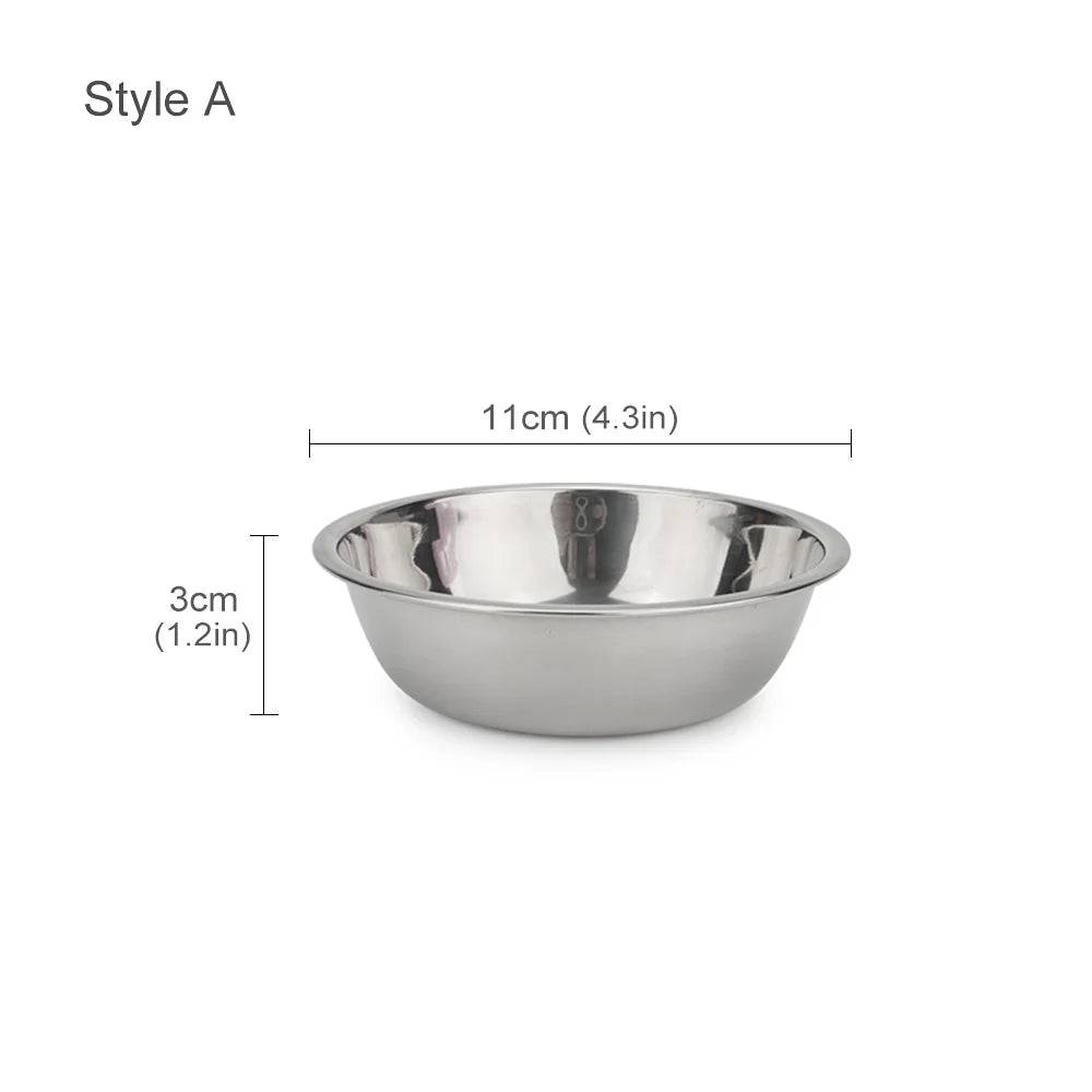 Stainless Steel Pet Food & Water Bowl - A 11cm