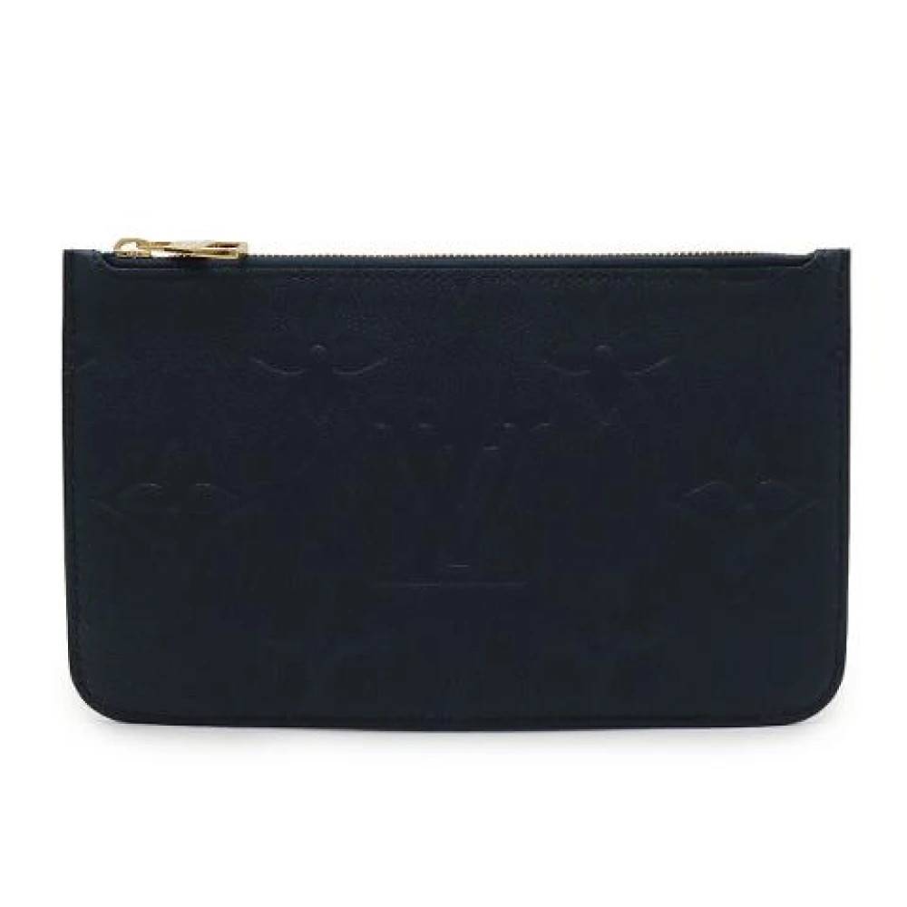 Louis Vuitton Vintage Pre-owned Canvas Clutch - Vintage - Dame - Blå - ONE SIZE -