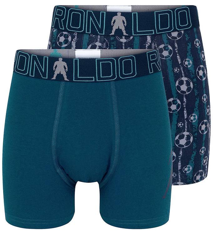 JBS - CR7 Boxershorts -2-pack - Blå - JBS - 10-12 år (140-152) - Boxershorts