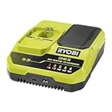 Ryobi - Litium 18 V 8,0 A snabbladdare - laddning 1 batteri 8,0 Ah på 1 timme - RC18180